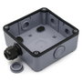 EQUIP Caja de distribución 1-Port Keystone sin blindaje outdoor gris