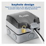 EQUIP Caja de distribución 1-Port Keystone sin blindaje outdoor gris