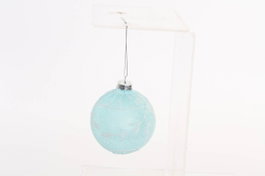DKD Home Decor Bola de Decoración de Cristal Glaseada 8x8 cm