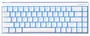 Mchose Ace 68 Air Teclado Gaming Magnético Blanco RGB