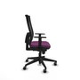 PIQUERAS Y CRESPO Silla de oficina Horna con mecanismo Sincro, Morado y Negro