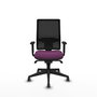 PIQUERAS Y CRESPO Silla de oficina Horna con mecanismo Sincro, Morado y Negro