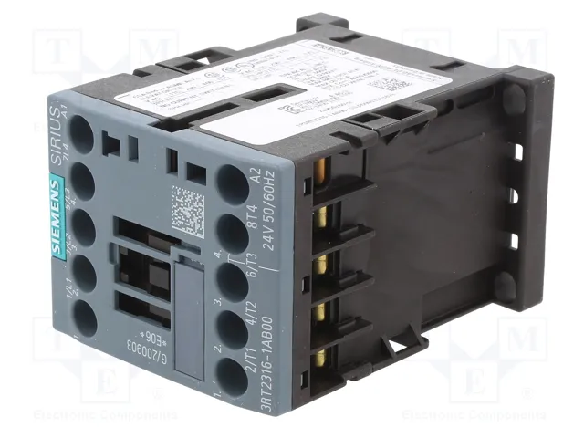 SIEMENS 3RT2316-1AB00 Contactor 4 polos 9A 24V AC SIEMENS 3RT2316-1AB00 Contactor 4 polos 9A 24V AC