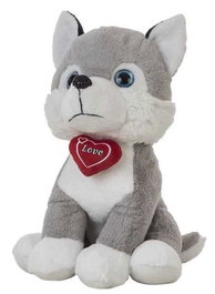 Creaciones Llopis Peluche Husky con Corazón 48 cm