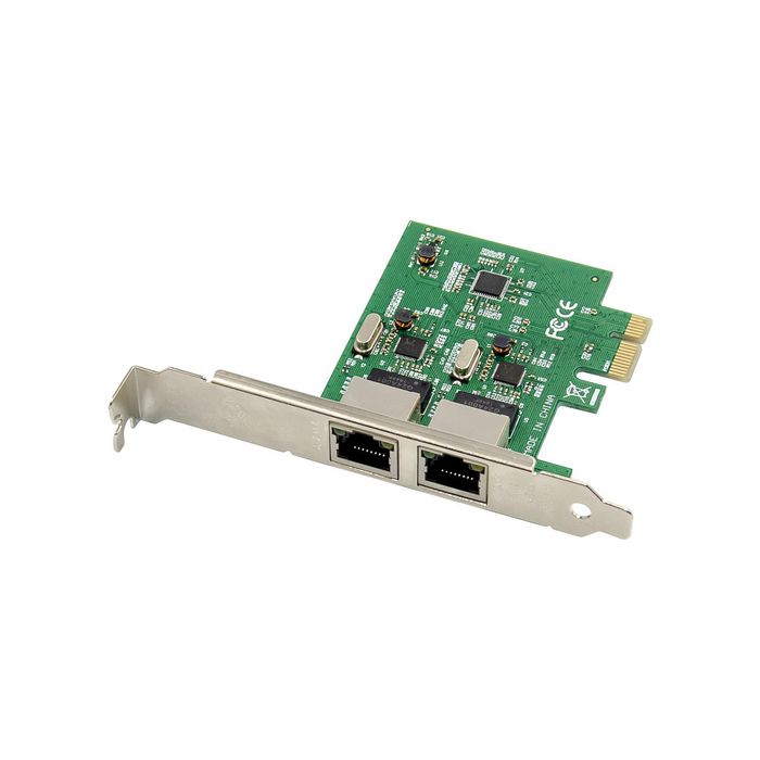 MicroConnect Tarjeta de Red Ethernet Gigabit PCI-E 8111F de Doble RJ45