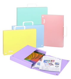 Cartera Maletin Con Asa Carchivo Soft Pp 4 Cms Malva Pastel (Set de 2)