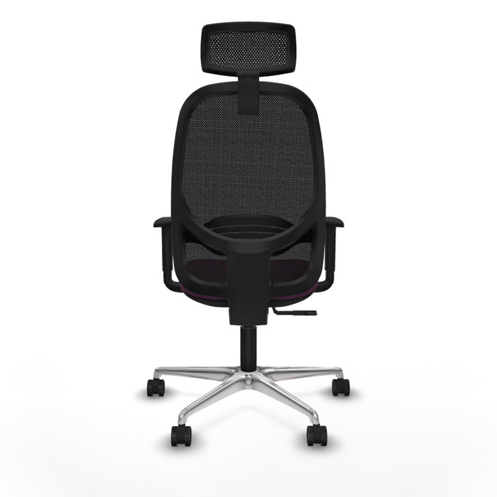 PIQUERAS Y CRESPO Silla de oficina Cilanco con mecanismo Sincro, Morado y Negro
