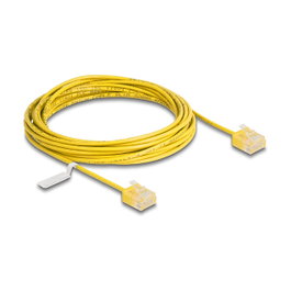 DeLOCK Cable de red RJ45 Cat.6 UTP Ultra Slim 5 m Amarillo