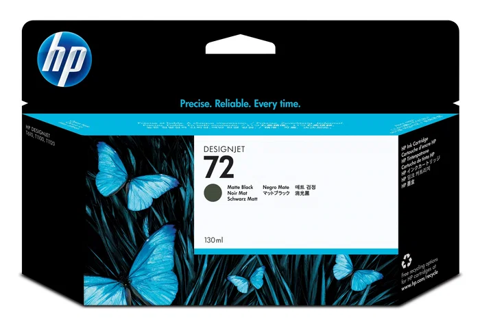 HP Cartucho de tinta DesignJet 72 negro mate 130 ml HP Cartucho de tinta DesignJet 72 negro mate 130 ml