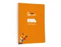 Liderpapel Cuaderno Espiral A5 Tapa Blanda 40 Hojas Cuadro Pautado 5mm Color Naranja