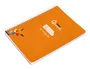 Liderpapel Cuaderno Espiral A5 Tapa Blanda 40 Hojas Cuadro Pautado 5mm Color Naranja
