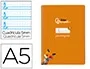 Liderpapel Cuaderno Espiral A5 Tapa Blanda 40 Hojas Cuadro Pautado 5mm Color Naranja