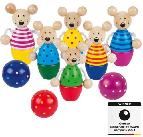 GOKI Juego de Bolos de Ratoncitos