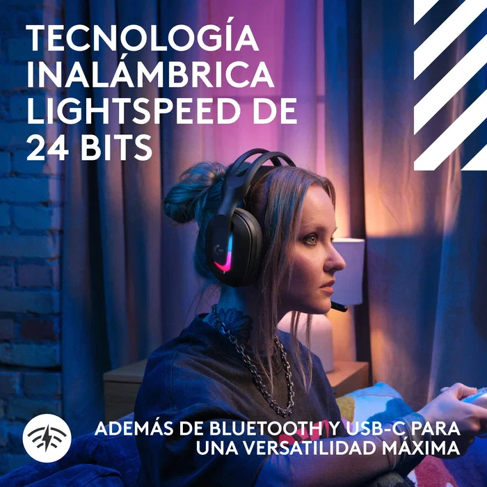 Logitech G Astro A20 X Auriculares Inalámbricos para Gaming Negro