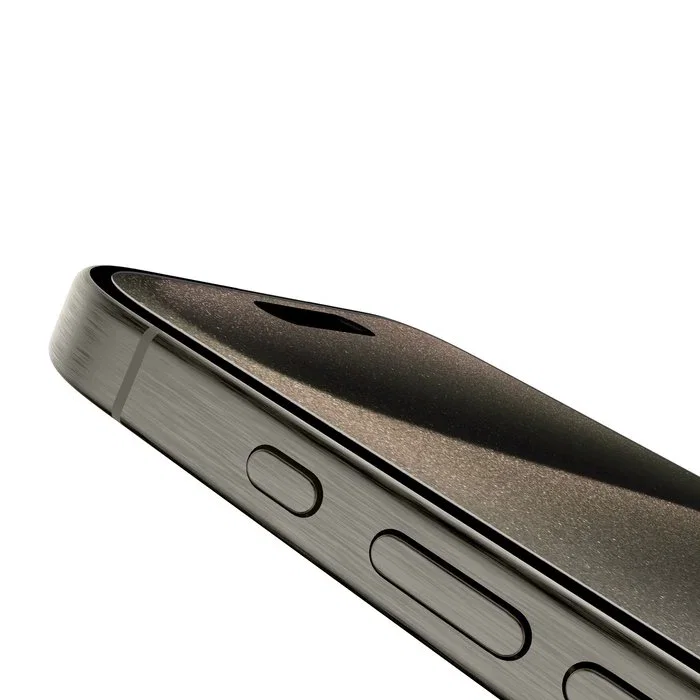 Belkin Protector Pantalla OVA137ZZ para iPhone 15 Pro Vidrio Templado Dureza 9H Translúcido Anti-reflejante