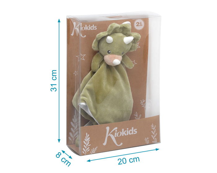 KioKids Doudou Dinosaurio Peluche Juguete de Apego para Bebé +0 Meses Verde Polyester KioKids Doudou Dinosaurio Peluche Juguete de Apego para Bebé +0 Meses Verde Polyester