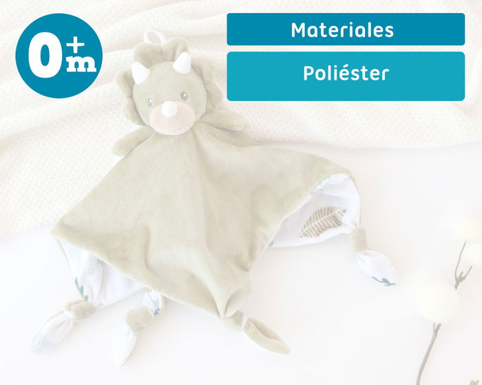 KioKids Doudou Dinosaurio Peluche Juguete de Apego para Bebé +0 Meses Verde Polyester KioKids Doudou Dinosaurio Peluche Juguete de Apego para Bebé +0 Meses Verde Polyester