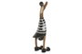 DKD Home Decor Figura de Bambú Pato Surtido Azul y Blanco, 4 Piezas