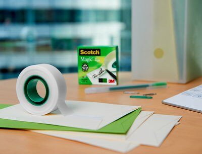 Scotch Cinta Adhesiva Magic Invisible 12 mm x 33 m