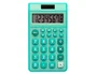 Liderpapel xf13 Calculadora de Bolsillo 8 Dígitos Solar y Pila 115x65x8 mm Color Verde