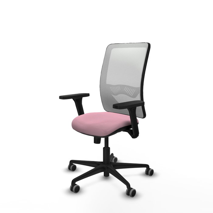 PIQUERAS Y CRESPO Silla de oficina Zulema Rosa con mecanismo Sincro