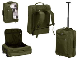 Mochila Trolley Cabina Verde Arte Regal 35x51x18 cm (Set de 6)