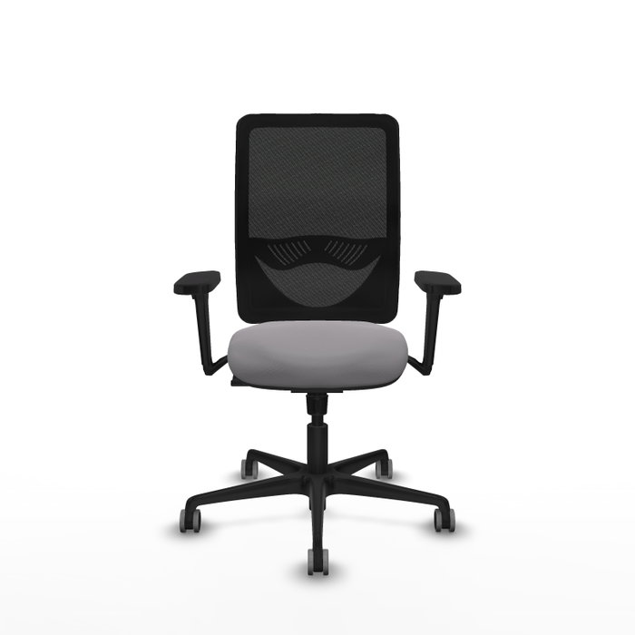 PIQUERAS Y CRESPO Silla de oficina Zulema Gris y Negro con mecanismo Sincro