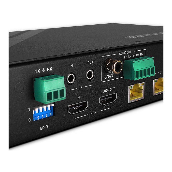 LINDY 38355 Splitter Extensor HDMI HDBaseT 4K60 4 Puertos Cat.6, 100 m, 18 Gbit/s, Negro, Metal