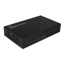 LINDY 38355 Splitter Extensor HDMI HDBaseT 4K60 4 Puertos Cat.6, 100 m, 18 Gbit/s, Negro, Metal