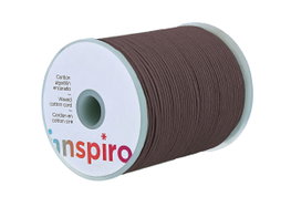 Innspiro Cordón de Algodón Encerado Marrón Medio 1,5mm 100m