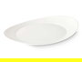 Vivalto Plato Carne Opal Ovalado 31 cm Blanco Vidrio (Set de 18)