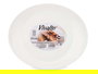 Vivalto Plato Carne Opal Ovalado 31 cm Blanco Vidrio (Set de 18)