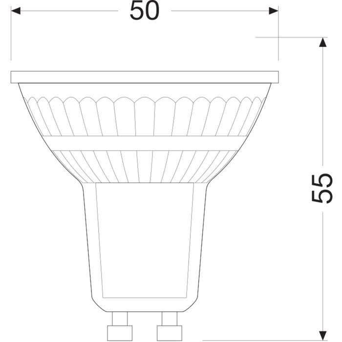 Ledvance Osram Bombilla LED GU10 2W 360Lm 2700K 36º IP20 Ledvance Osram Bombilla LED GU10 2W 360Lm 2700K 36º IP20