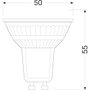 Ledvance Osram Bombilla LED GU10 2W 360Lm 2700K 36º IP20