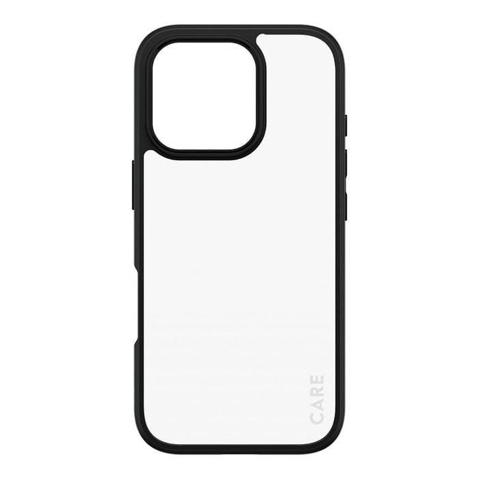 PanzerGlass CARE Urban Combat Funda iPhone 16 Pro Transparente Marco Negro Resistente Golpes