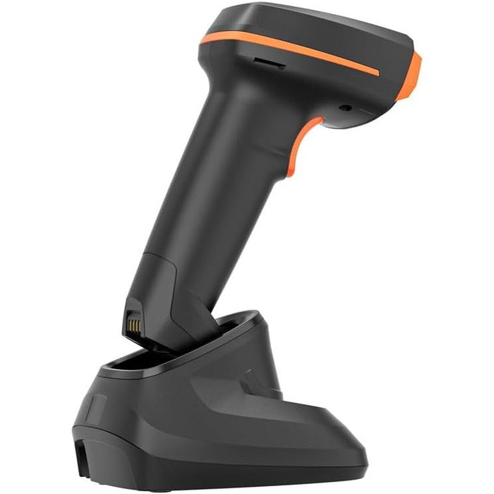 Approx APPLS24WSBS Lector de Código de Barras Inalámbrico 2D/1D/QR Negro y Naranja