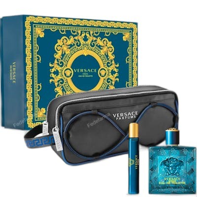 Versace Eros For Man Edt 100 ml + Edt 10 ml + Trousse Versace Eros For Man Edt 100 ml + Edt 10 ml + Trousse
