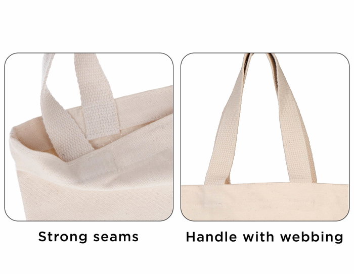 Innspiro Bolsa de Algodón Plana 27x29 cm, Pack de 20 Unidades