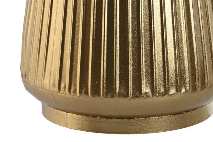 DKD Home Decor Jarrón de Metal Dorado 29x29x57,5 cm
