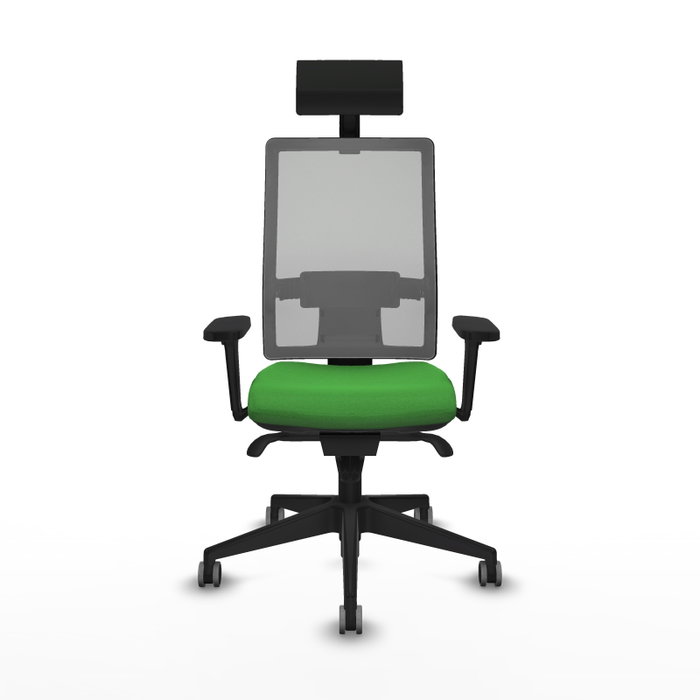 PIQUERAS Y CRESPO Silla de oficina Horna con mecanismo Sincro, Verde y Gris PIQUERAS Y CRESPO Silla de oficina Horna con mecanismo Sincro, Verde y Gris