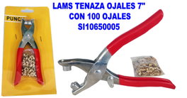 Tenaza para ojales 7 pulgadas con 100 ojales SI10650005