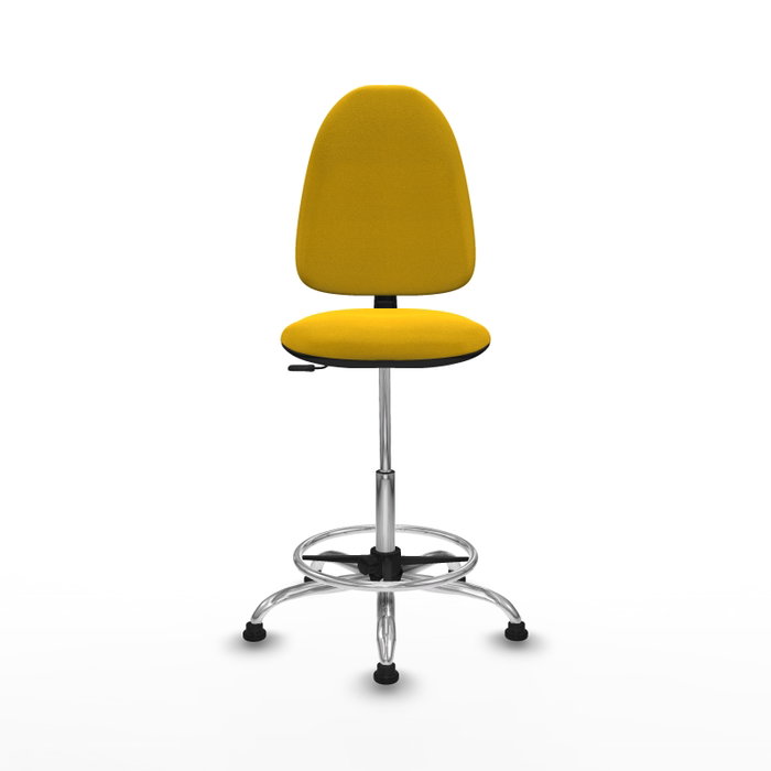 PIQUERAS Y CRESPO Taburete Aýna Amarillo con Mecanismo de Contacto Permanente PIQUERAS Y CRESPO Taburete Aýna Amarillo con Mecanismo de Contacto Permanente