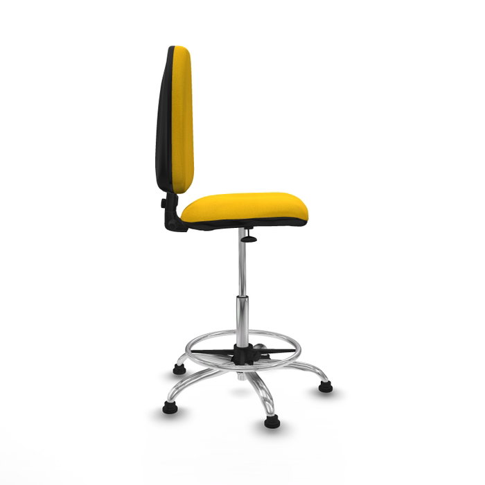 PIQUERAS Y CRESPO Taburete Aýna Amarillo con Mecanismo de Contacto Permanente PIQUERAS Y CRESPO Taburete Aýna Amarillo con Mecanismo de Contacto Permanente