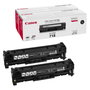 Canon Cartucho de tóner 718 BK VP Negro (Pack de 2)
