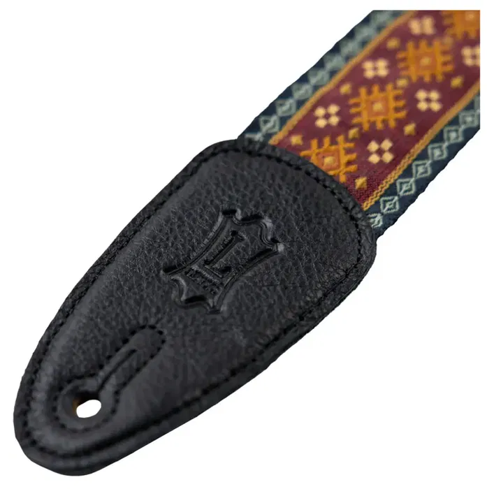 Levy's Correa Hootenanny Series 2" - Correa de Guitarra con Patrón Azteca Rojo Levy's Correa Hootenanny Series 2" - Correa de Guitarra con Patrón Azteca Rojo