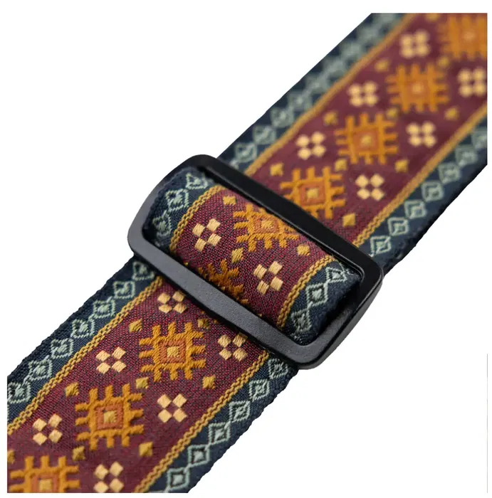 Levy's Correa Hootenanny Series 2" - Correa de Guitarra con Patrón Azteca Rojo Levy's Correa Hootenanny Series 2" - Correa de Guitarra con Patrón Azteca Rojo