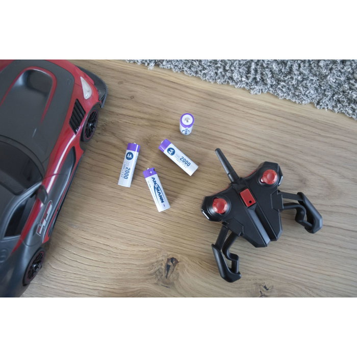 Ansmann 4x AA Lithium Akku Mignon 1800mAh + Cable