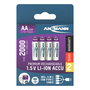 Ansmann 4x AA Lithium Akku Mignon 1800mAh + Cable