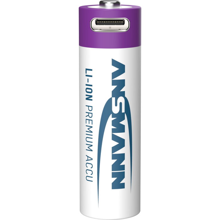 Ansmann 4x AA Lithium Akku Mignon 1800mAh + Cable