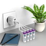Ansmann 4x AA Lithium Akku Mignon 1800mAh + Cable